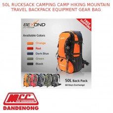 50L RUCKSACK CAMPING CAMP HIKING MOUNTAIN TRAVEL BACKPACK EQUIPMENT GEAR BAG